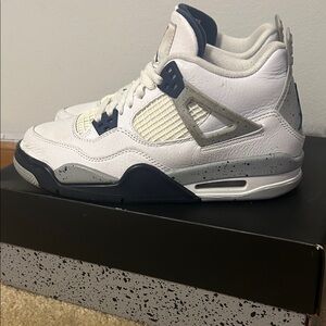 Jordan White and Gray Sneakers